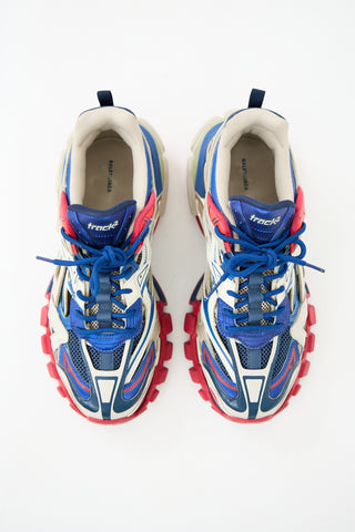 Balenciaga Blue & Red Track 2 Sneaker
