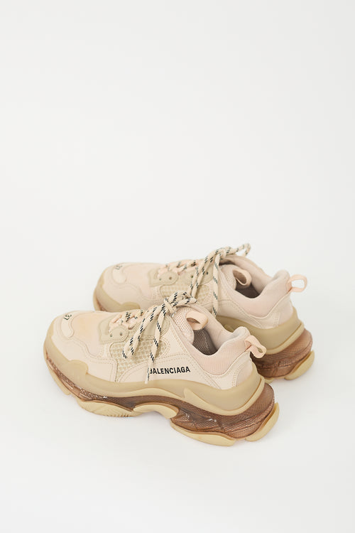 Balenciaga Beige Triple S Sneaker