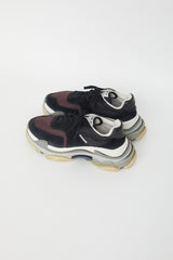 Balenciaga Black & Grey Triple S Sneaker