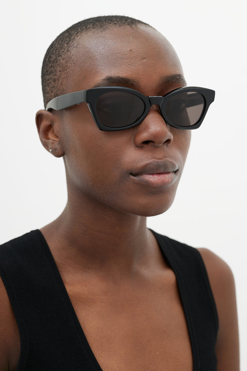 Balenciaga Black BB0230S Cat Eye Sunglasses