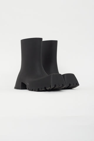 Balenciaga Black Chunky Trooper Boot