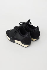 Balenciaga Black & Cream Race Runner Sneaker