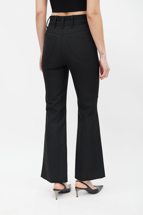 Balenciaga Black Flared Pants