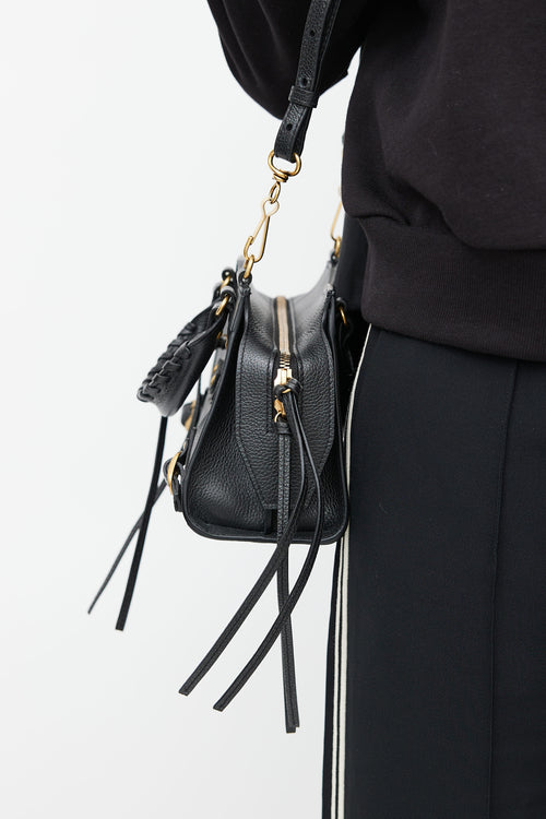 Balenciaga Black & Gold Neo Classic Mini Bag