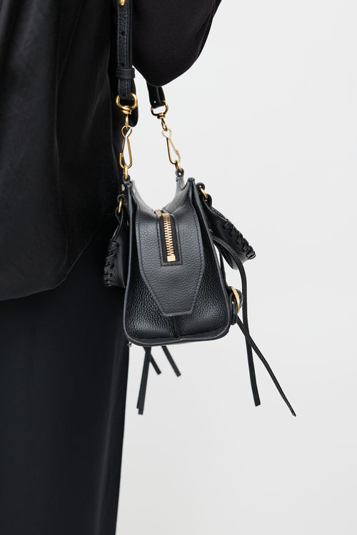 Balenciaga Black & Gold Neo Classic Mini Bag