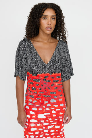 Balenciaga 2012 Patterned  Dress