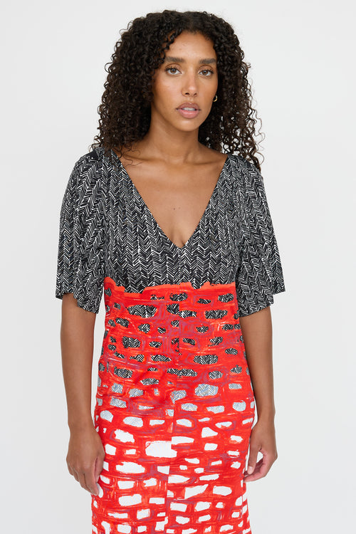 Balenciaga 2012 Patterned  Dress