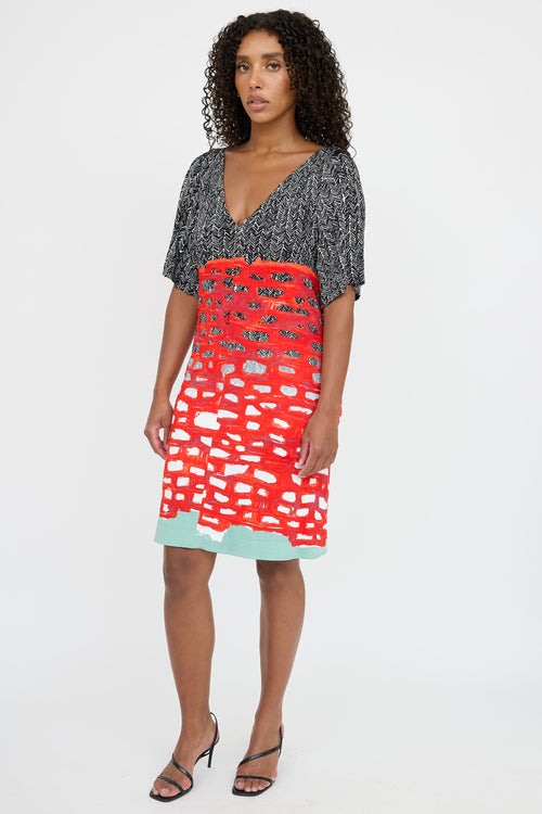 Balenciaga 2013 Patterned  Dress