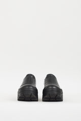Balenciaga Black Leather Bulldozer Platform Loafer
