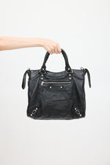 Balenciaga 2015 Black Leather Velo Bag