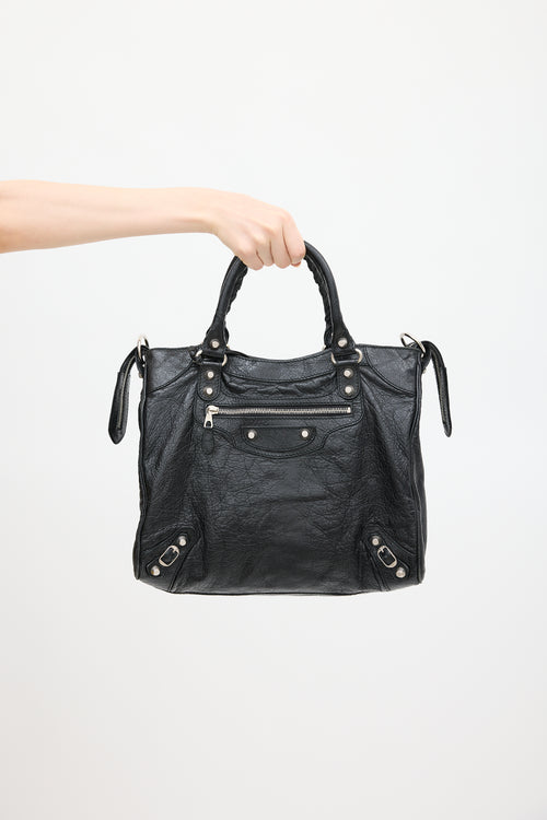 Balenciaga 2015 Black Leather Velo Bag