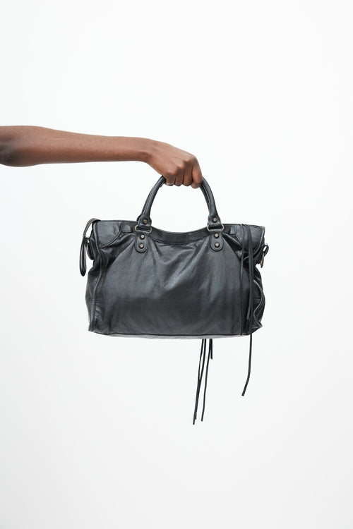 Balenciaga Black City Leather Bag