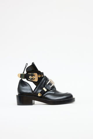 Balenciaga Buckle Cut Out Boot