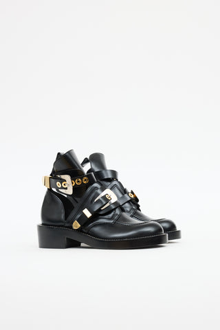 Balenciaga Buckle Cut Out Boot