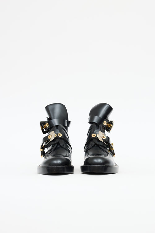 Balenciaga Buckle Cut Out Boot