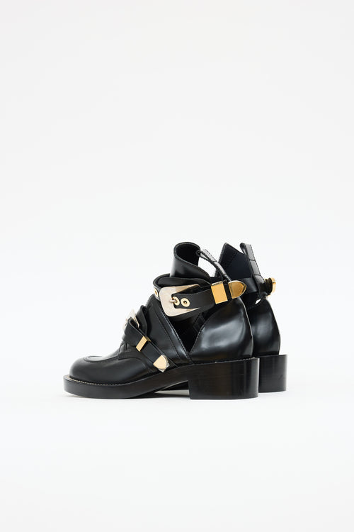 Balenciaga Buckle Cut Out Boot