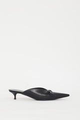Balenciaga // Black Leather Knife Mule – VSP Consignment