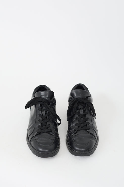 Balenciaga Black Leather Urban Low Top Sneaker