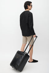 Balenciaga Black & Gold Leather City Suitcase