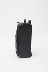 Balenciaga Black & Gold Leather City Suitcase