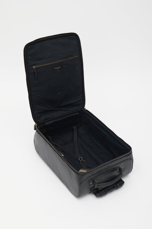 Balenciaga Black & Gold Leather City Suitcase