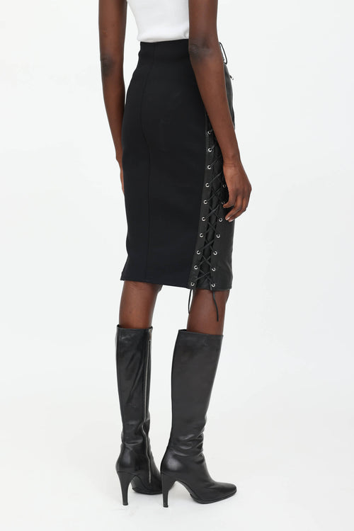Leather Midi Skirt