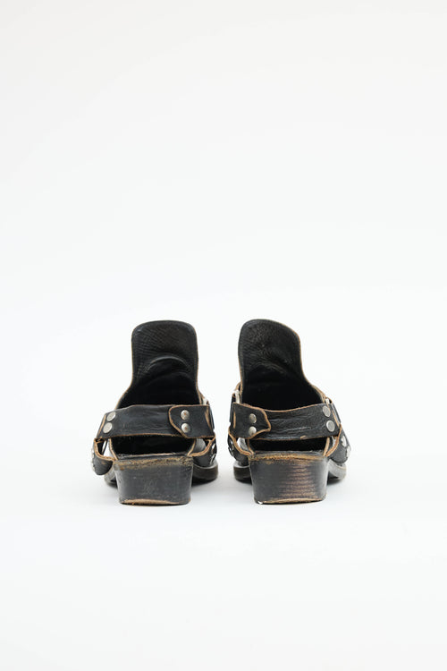Balenciaga Distressed Santiago Mule