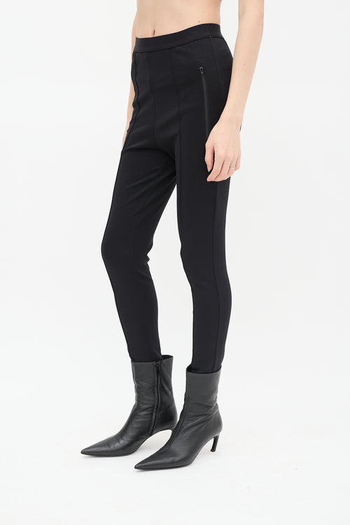 Balenciaga Black Logo Waistband Legging