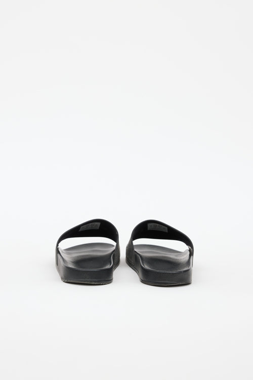 Balenciaga Logo Pool Slide