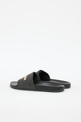 Balenciaga Logo Pool Slide