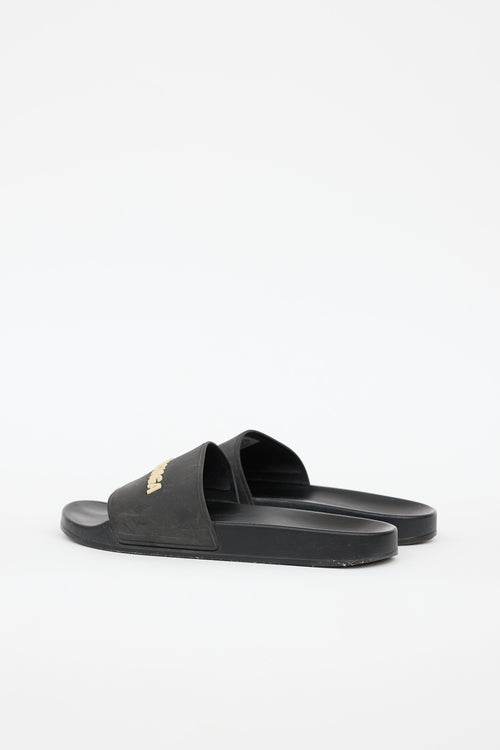 Balenciaga Logo Pool Slide
