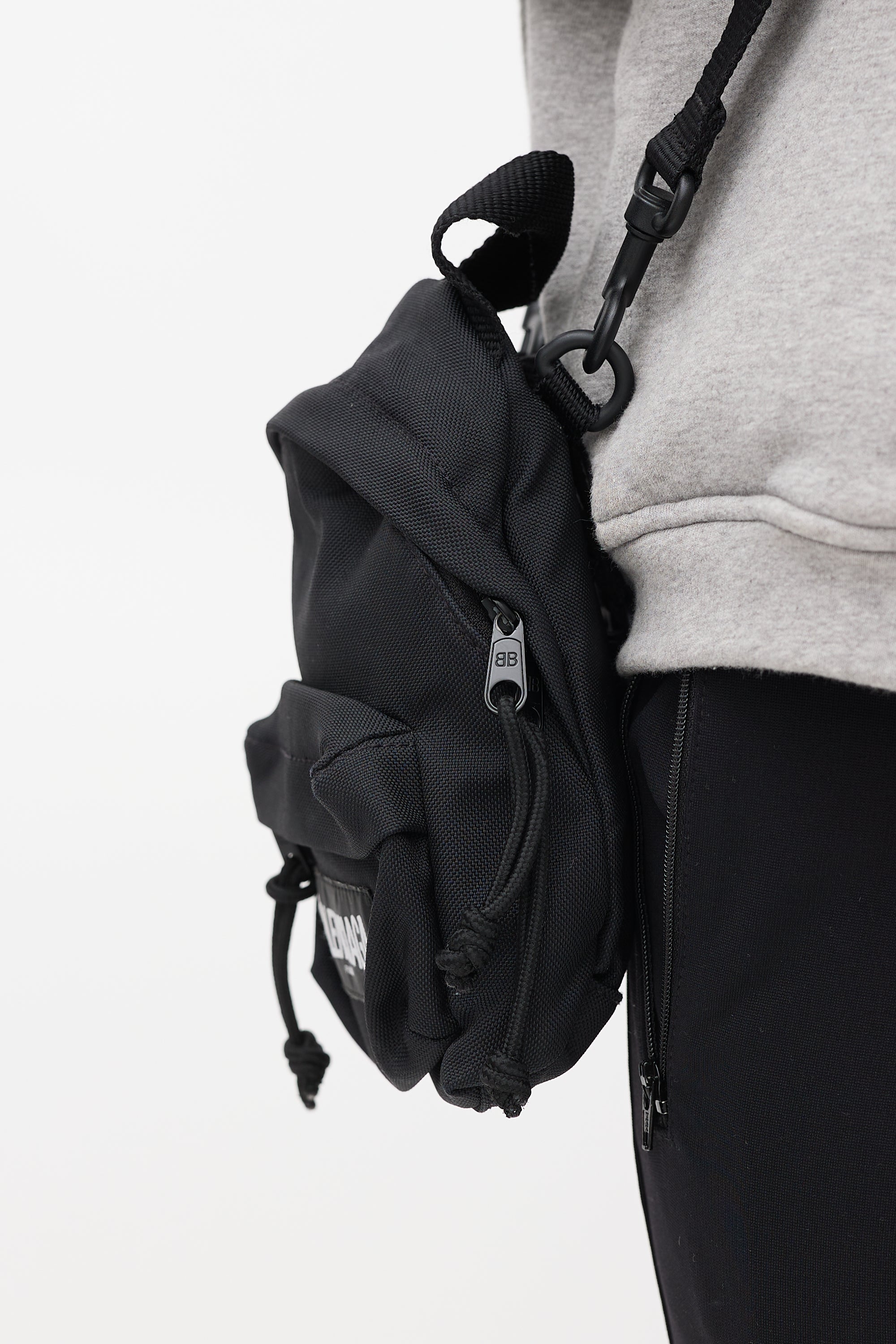 Balenciaga // Black Mini Explorer Backpack Bag – VSP Consignment