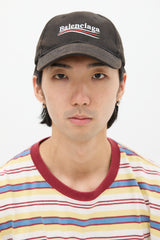 Balenciaga Black & Multicolour Campaign Logo Hat