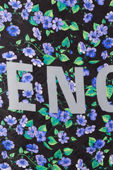 Balenciaga Black & Multicolour Floral Silk Scarf