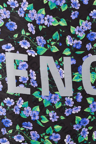 Balenciaga Black & Multicolour Floral Silk Scarf