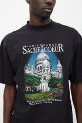 Balenciaga Black & Multicolour Graphic T-Shirt