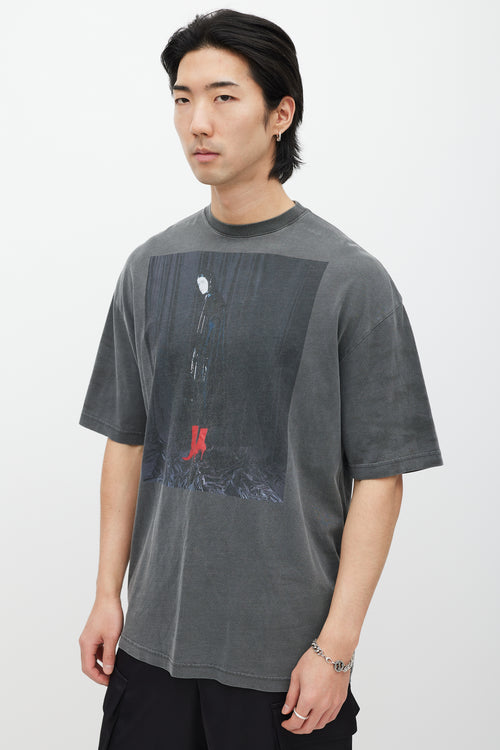 Balenciaga Black & Multicolour Photo Print T-Shirt
