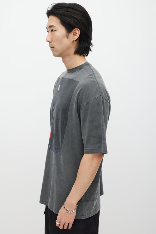 Balenciaga Black & Multicolour Photo Print T-Shirt