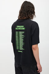 Balenciaga Black & Multicolour Speedhunters T-Shirt