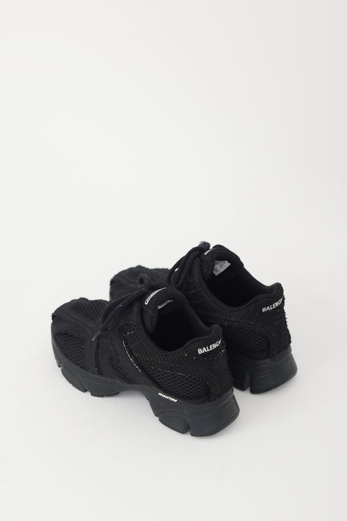 Balenciaga Black Mesh Phantom Sneaker