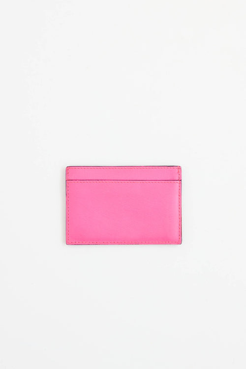 Balenciaga Leather Neon Cardholder