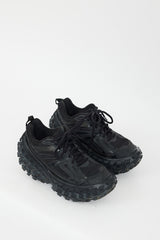 Balenciaga Black Leather Bouncer Platform Sneaker