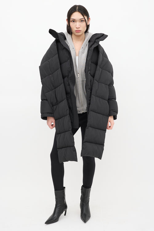 Balenciaga Black Quilted Puffer Coat