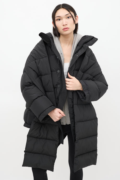 Balenciaga Black Quilted Puffer Coat