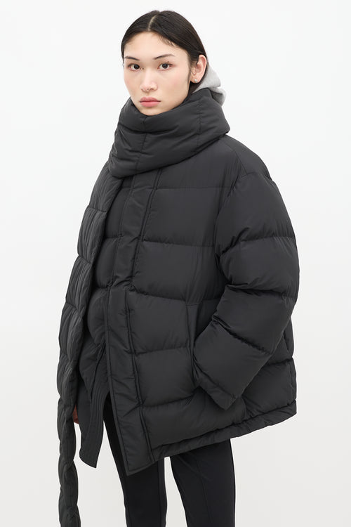 Balenciaga Black Quilted Puffer Coat