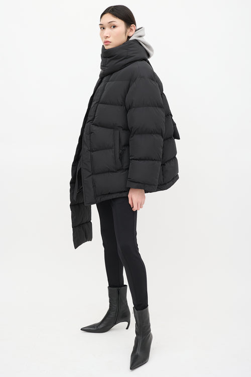 Balenciaga Black Quilted Puffer Coat