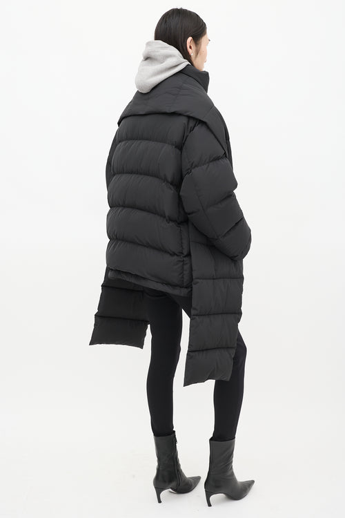 Balenciaga Black Quilted Puffer Coat