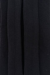Balenciaga Black Ribbed Knit Shrug Scarf