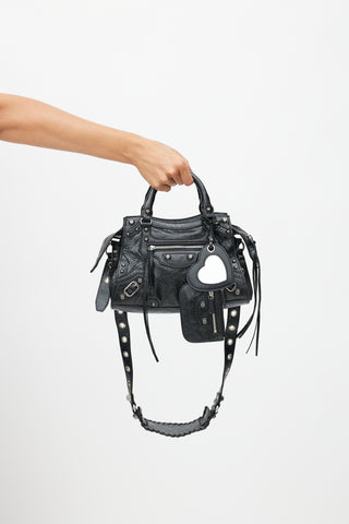 Balenciaga Black Small Neo Cagole Shoulder Bag