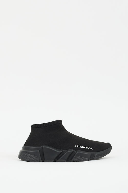 Balenciaga Black Speed Knit Low Sneaker